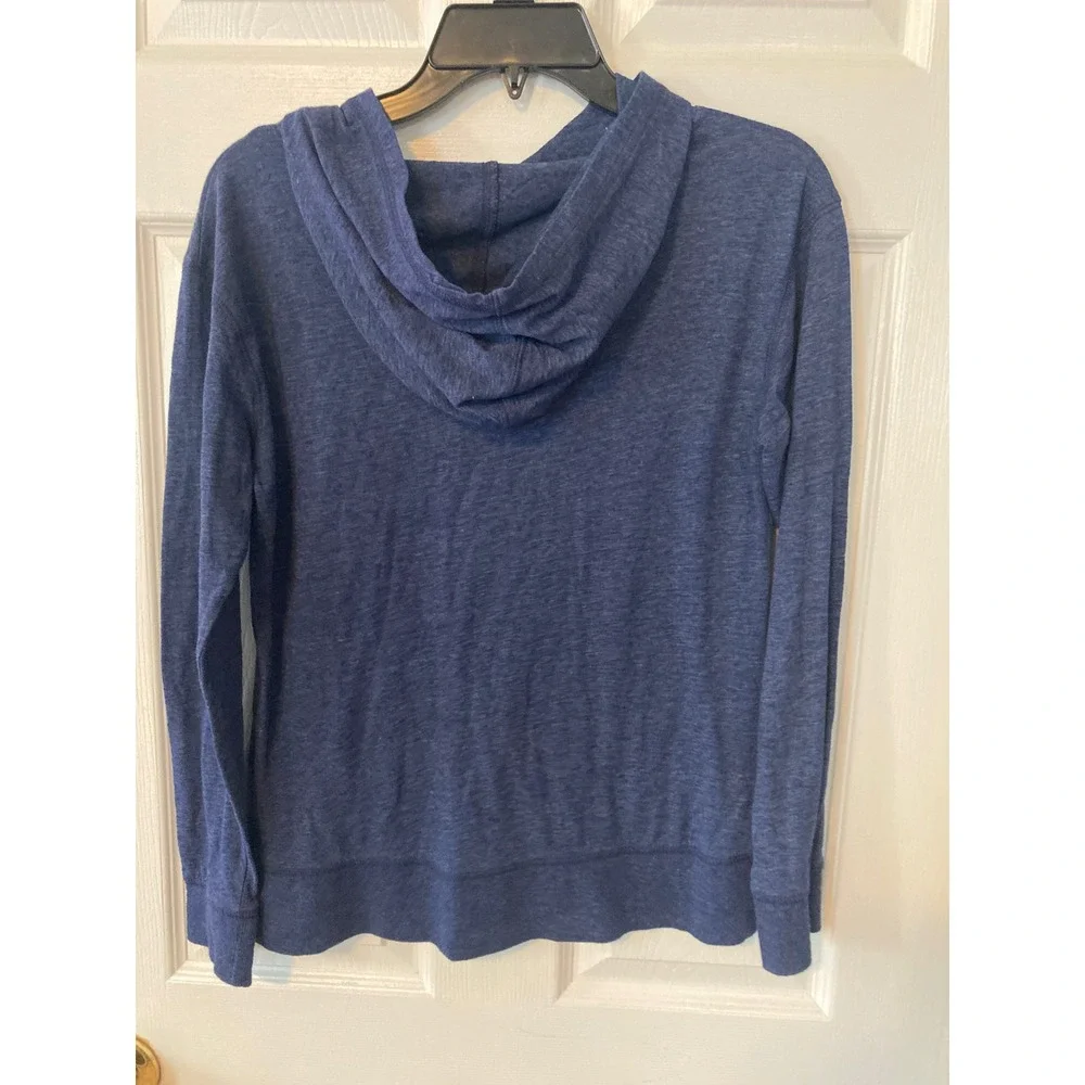 Justice Active Girls‎ Blue Heathered Lightweight Hoodie Sweatshirt Size 14/16